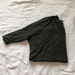 Express olive green v-neck sweater